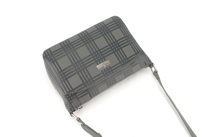 Crossbody Brittney Palaka Embossed Grey