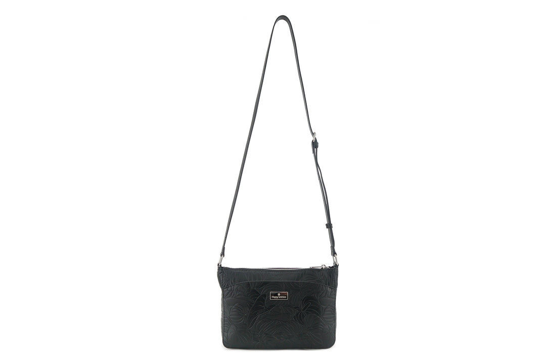 Crossbody Brittney Anthurium Embossed Black