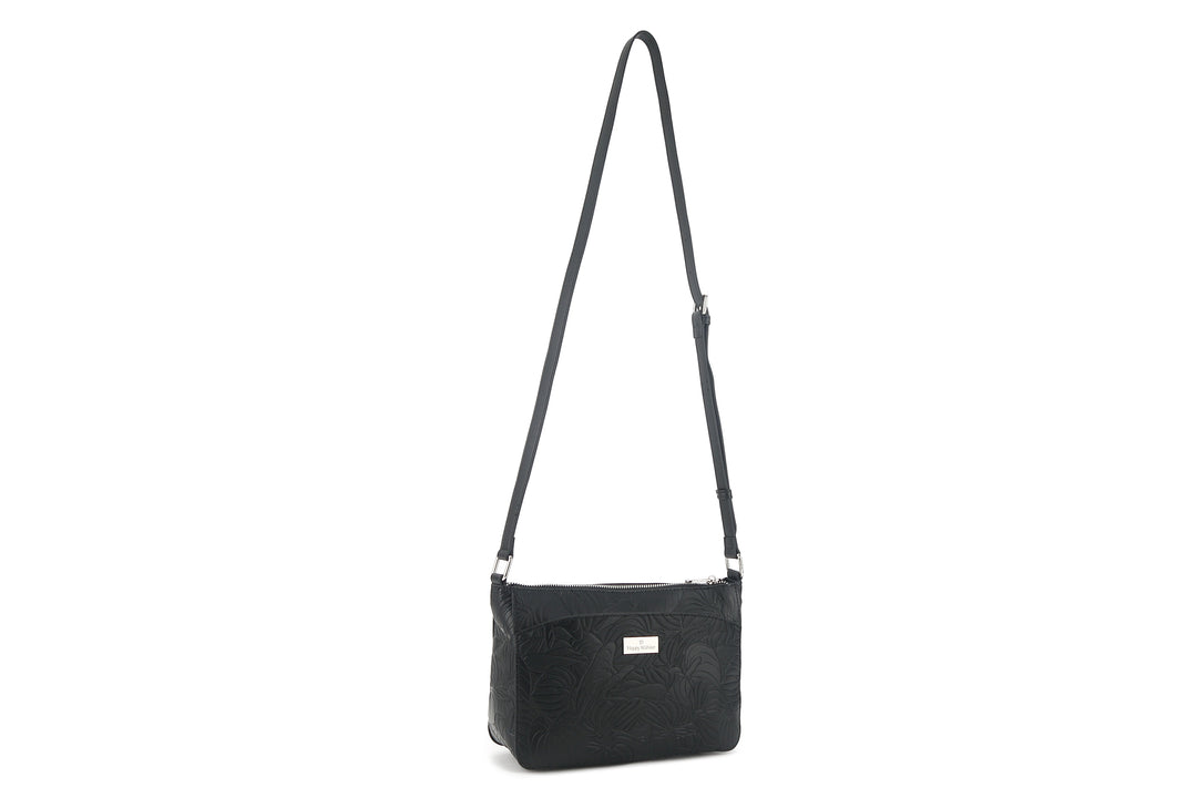 Crossbody Brittney Anthurium Embossed Black