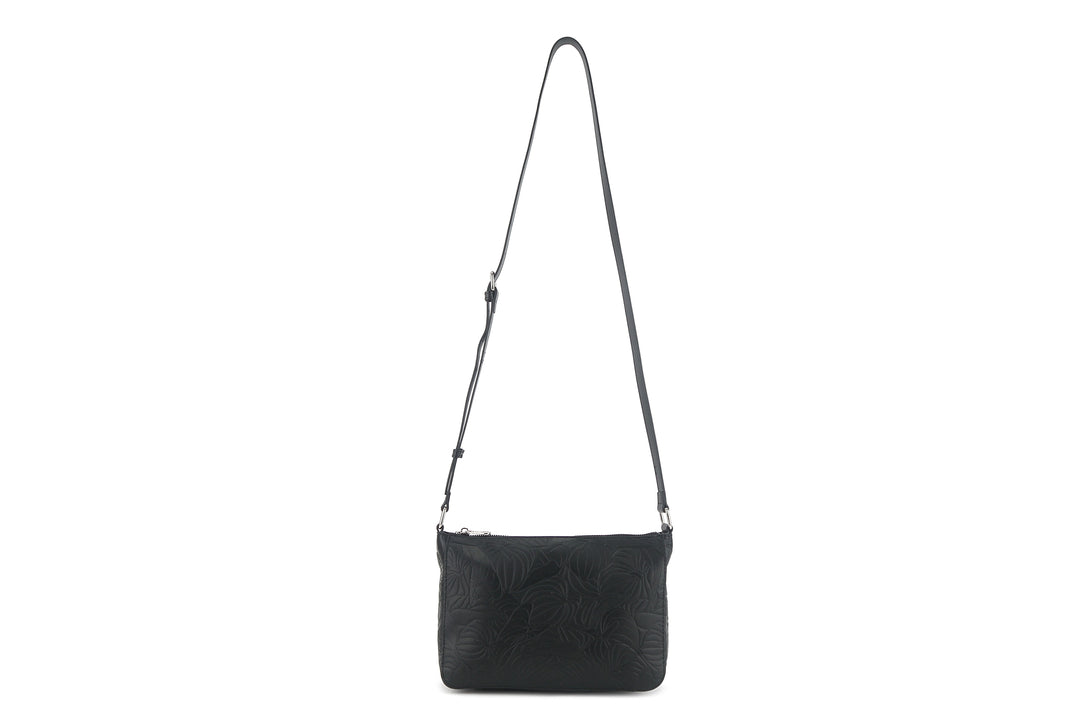 Crossbody Brittney Anthurium Embossed Black