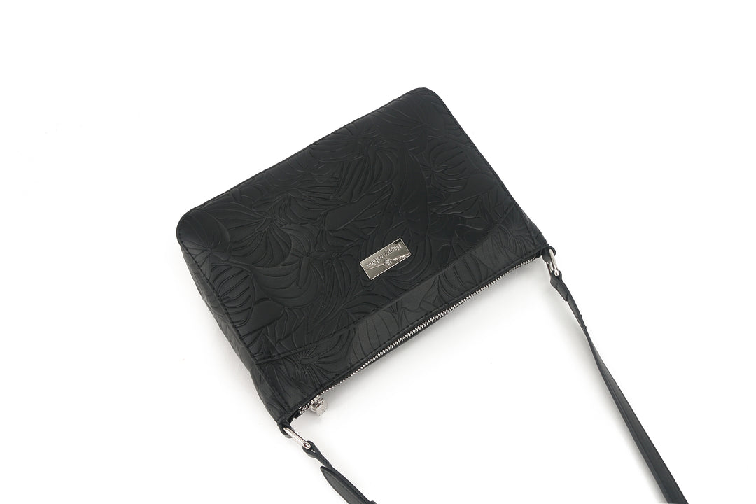 Crossbody Brittney Anthurium Embossed Black