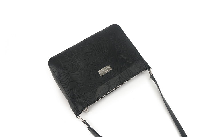 Crossbody Brittney Anthurium Embossed Black