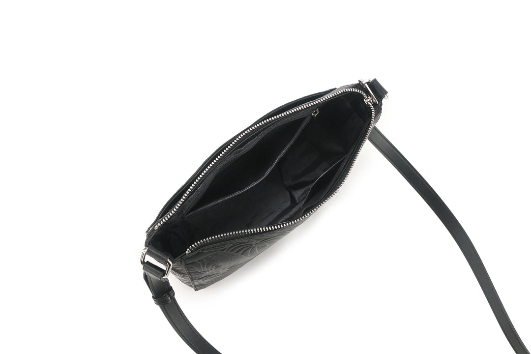 Crossbody Brittney Anthurium Embossed Black