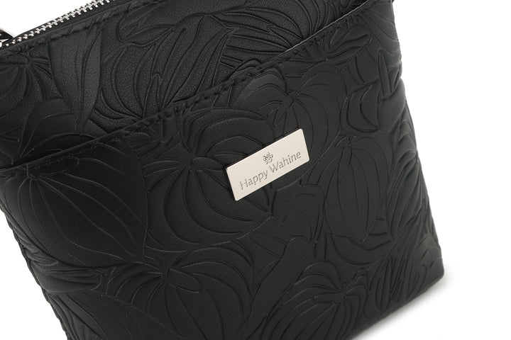 Crossbody Lisa Anthurium Embossed Black
