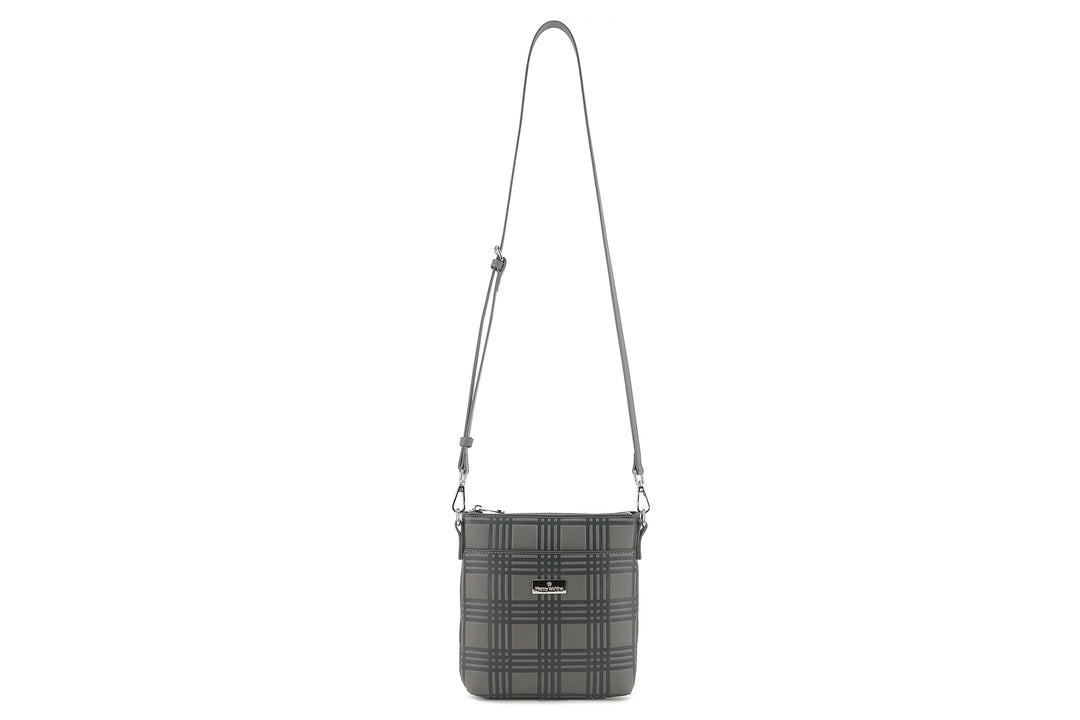 Crossbody Lisa Palaka Embossed Grey