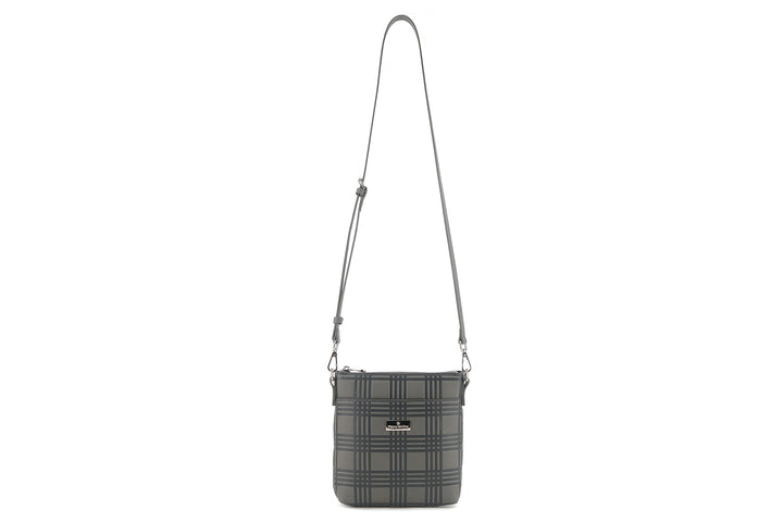 Crossbody Lisa Palaka Embossed Grey