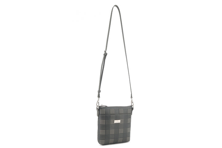 Crossbody Lisa Palaka Embossed Grey