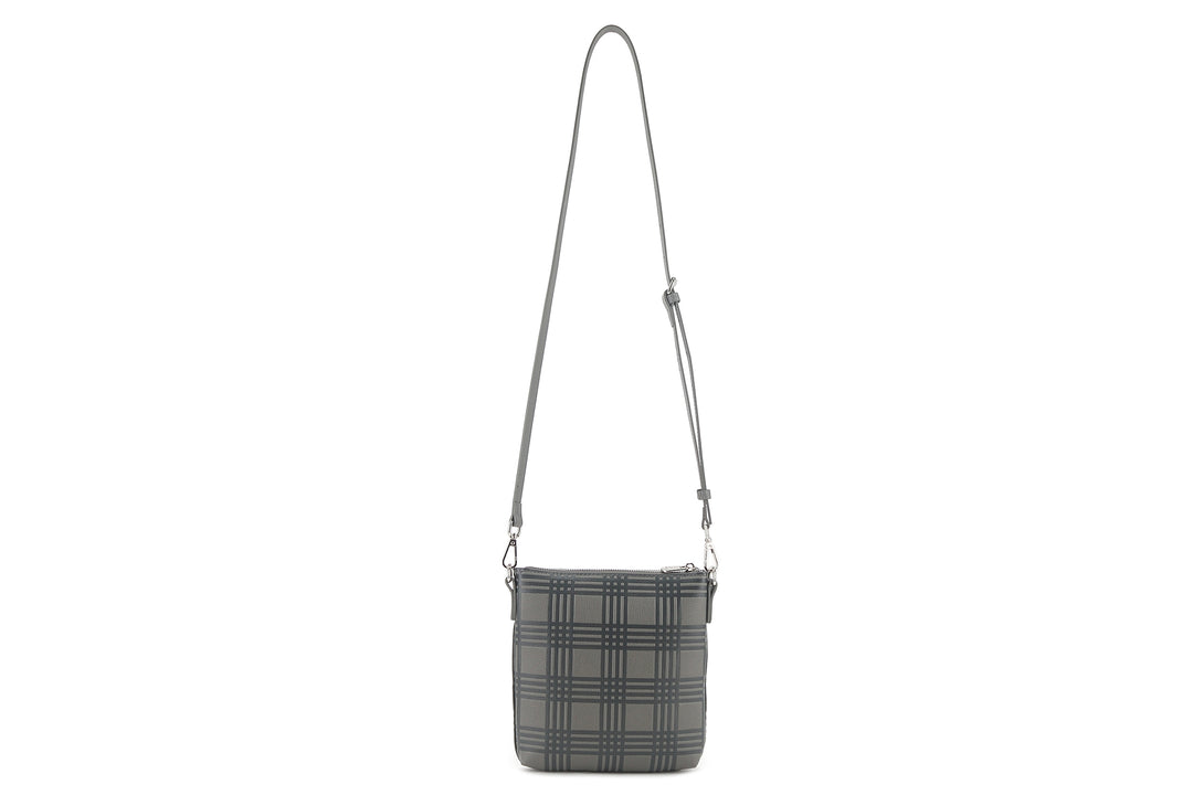 Crossbody Lisa Palaka Embossed Grey