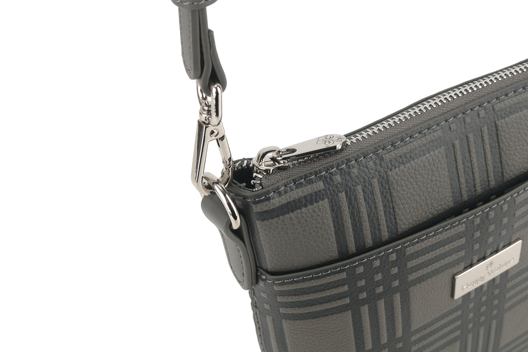 Crossbody Lisa Palaka Embossed Grey