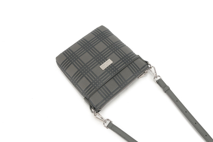 Crossbody Lisa Palaka Embossed Grey