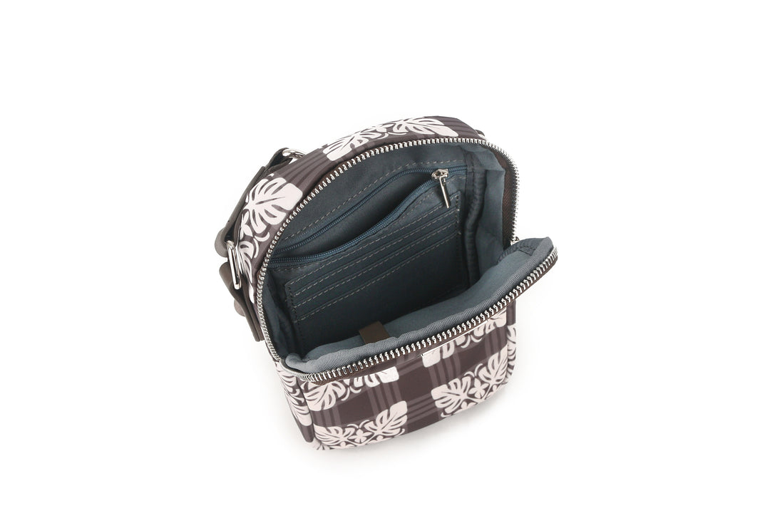 Crossbody Small Ke'olu Quilt Palaka Brown