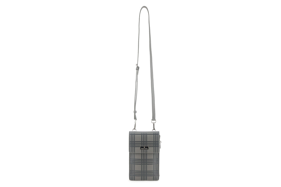 Crossbody Anna Palaka Embossed Grey