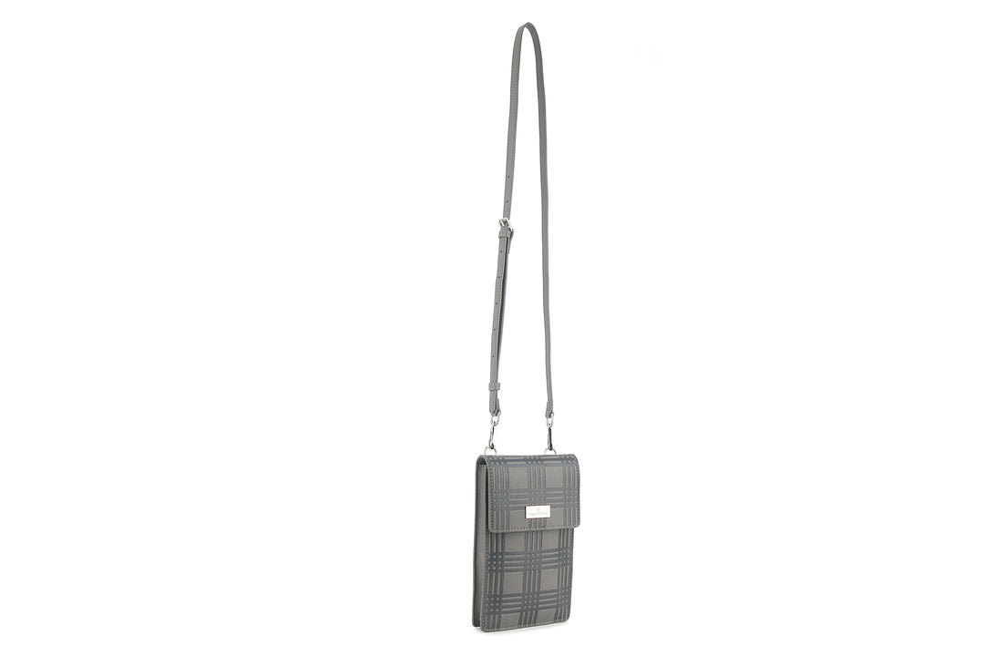 Crossbody Anna Palaka Embossed Grey