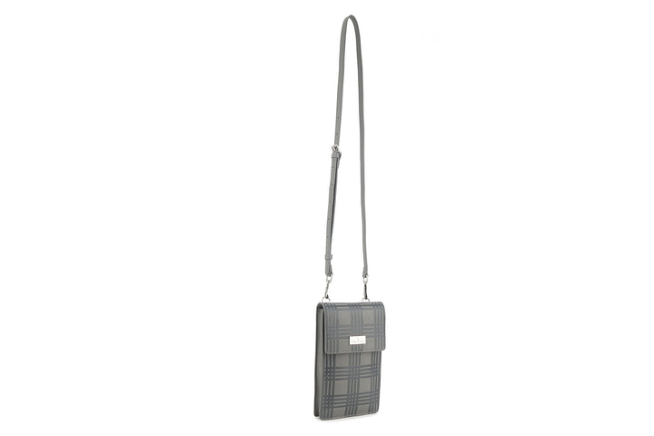 Crossbody Anna Palaka Embossed Grey