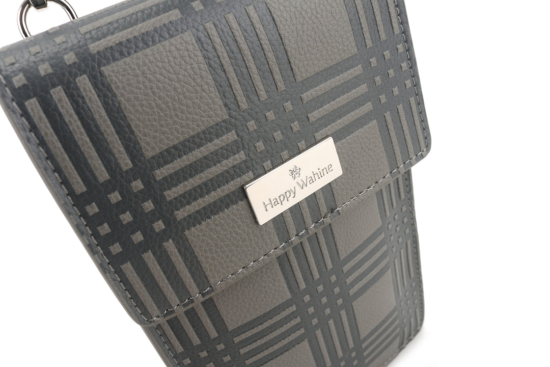 Crossbody Anna Palaka Embossed Grey