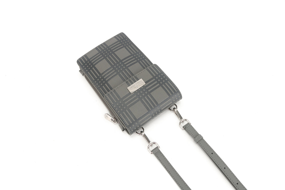 Crossbody Anna Palaka Embossed Grey
