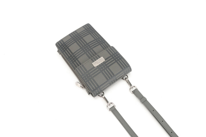 Crossbody Anna Palaka Embossed Grey