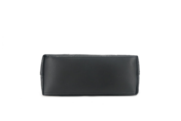 Shoulder Bag Edith Anthurium Embossed Black