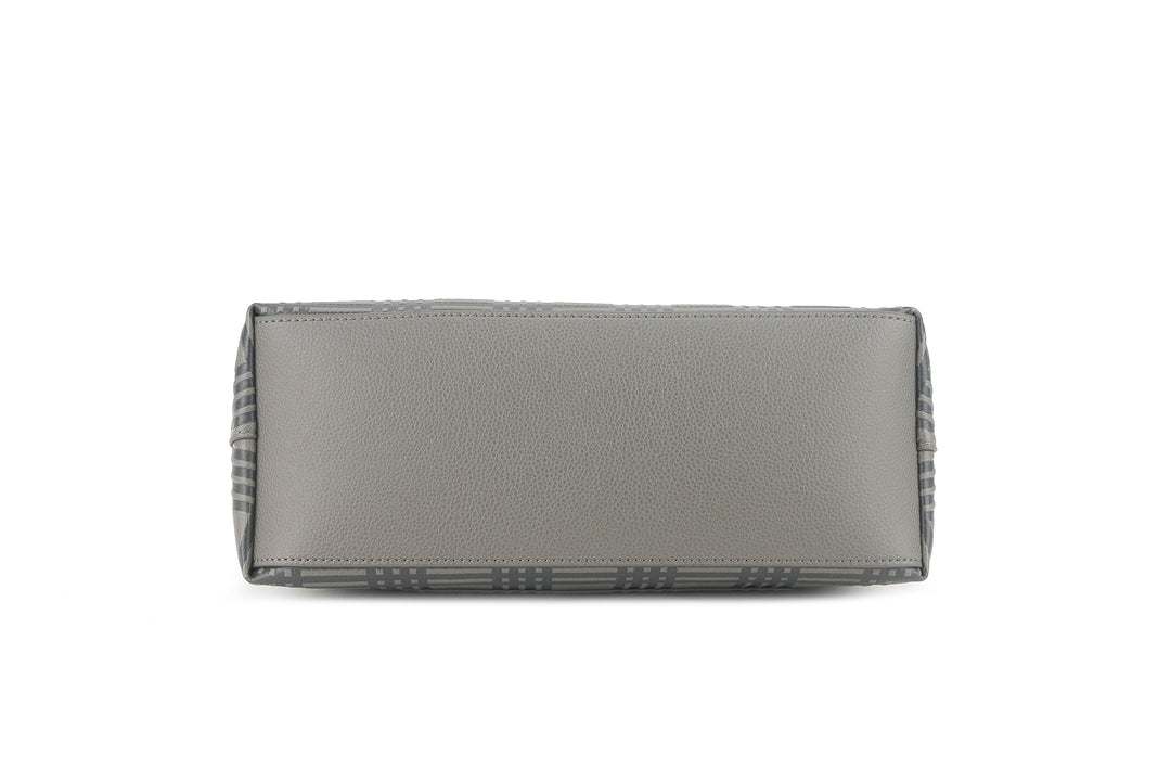 Shoulder Bag Edith Palaka Embossed Grey