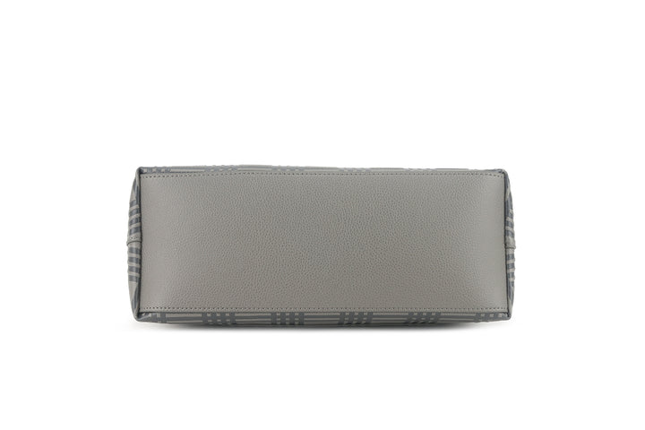 Shoulder Bag Edith Palaka Embossed Grey
