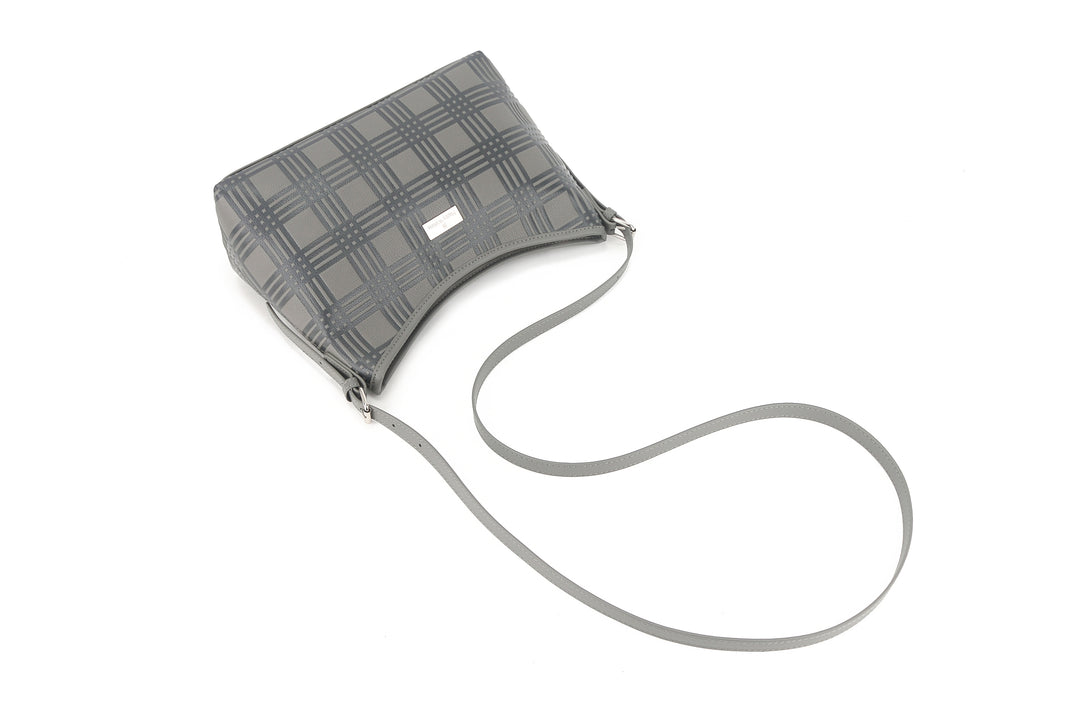 Shoulder Bag Edith Palaka Embossed Grey