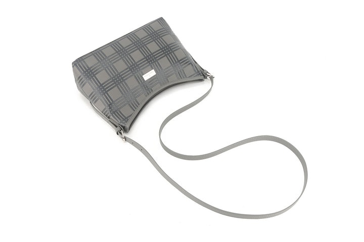 Shoulder Bag Edith Palaka Embossed Grey