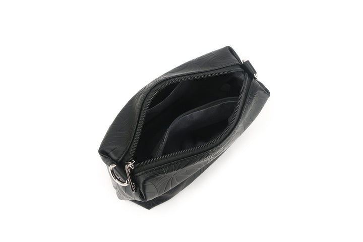 Reversible Tote Nancy Small Anthurium Embossed Black