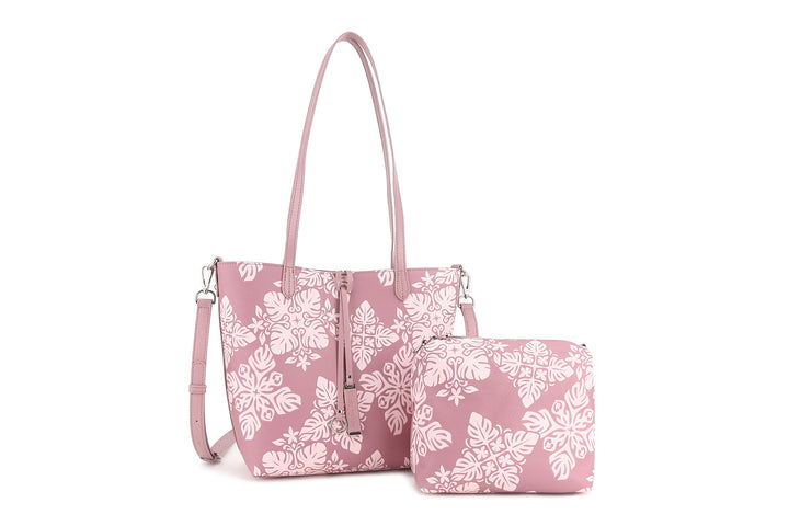 Reversible Tote Nancy Small Quilt Dusty Rose