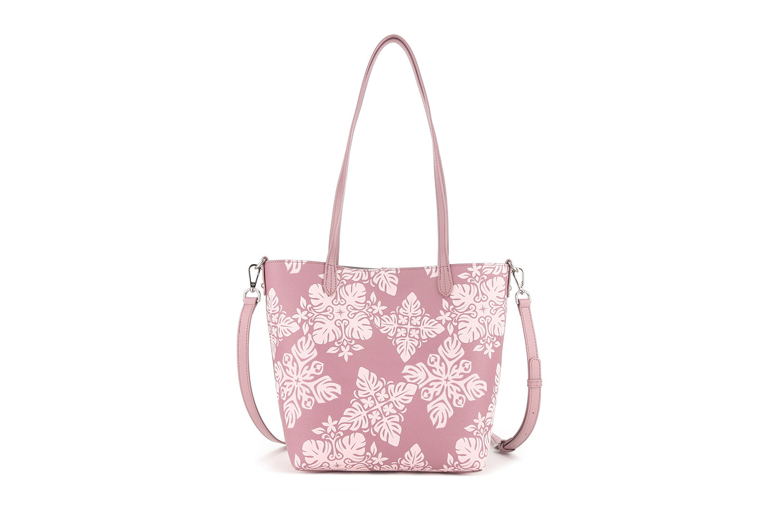 Reversible Tote Nancy Small Quilt Dusty Rose