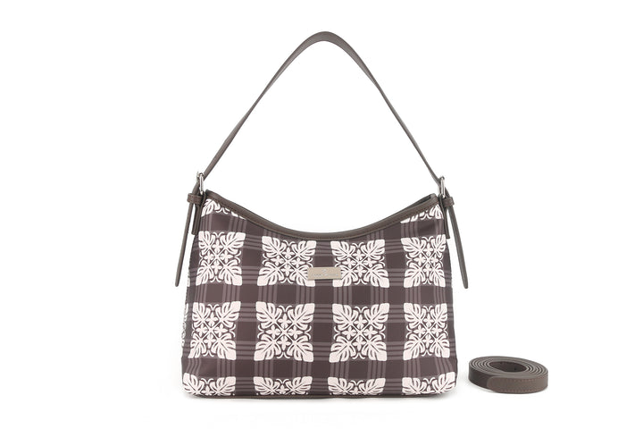 Shoulder Bag Ke'olu Quilt Palaka Brown