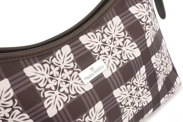 Shoulder Bag Ke'olu Quilt Palaka Brown