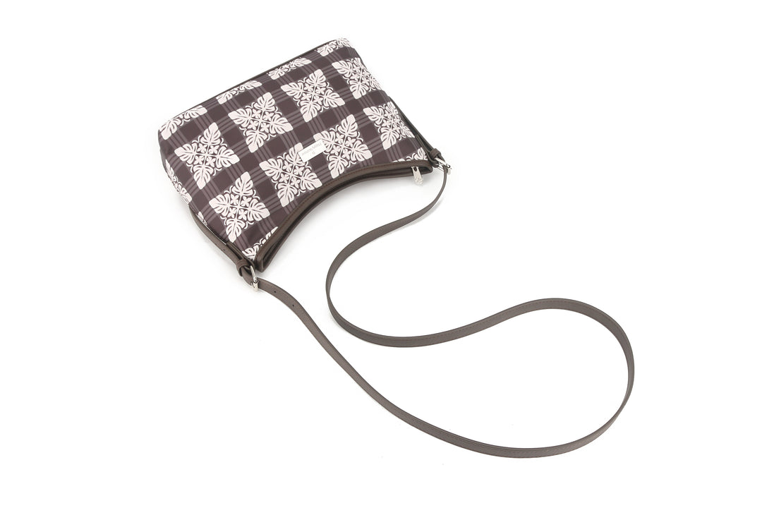 Shoulder Bag Ke'olu Quilt Palaka Brown