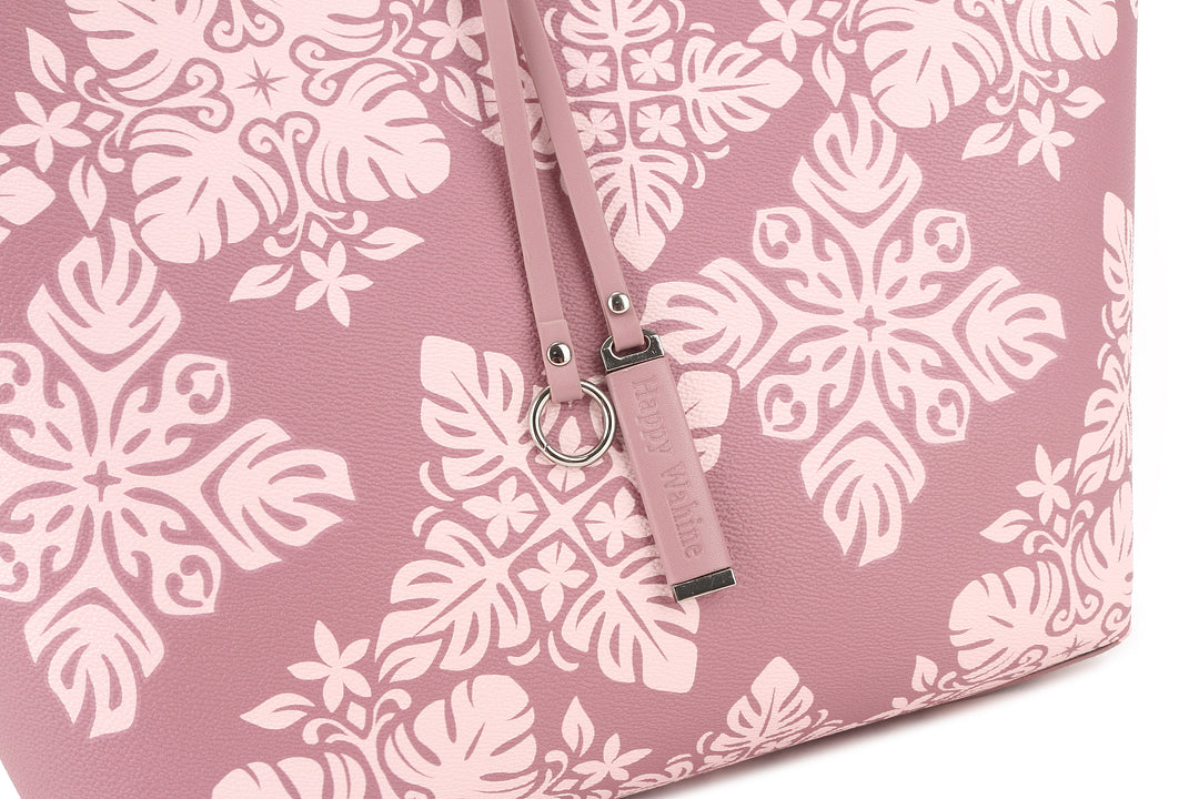Reversible Tote Nancy Large Quilt Dusty Rose