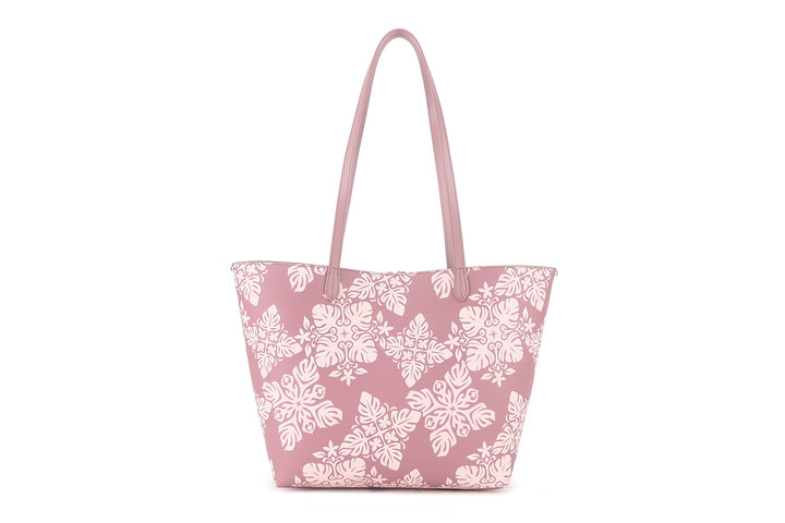 Reversible Tote Nancy Large Quilt Dusty Rose