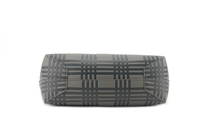 Reversible Tote Nancy Large Palaka Embossed Grey