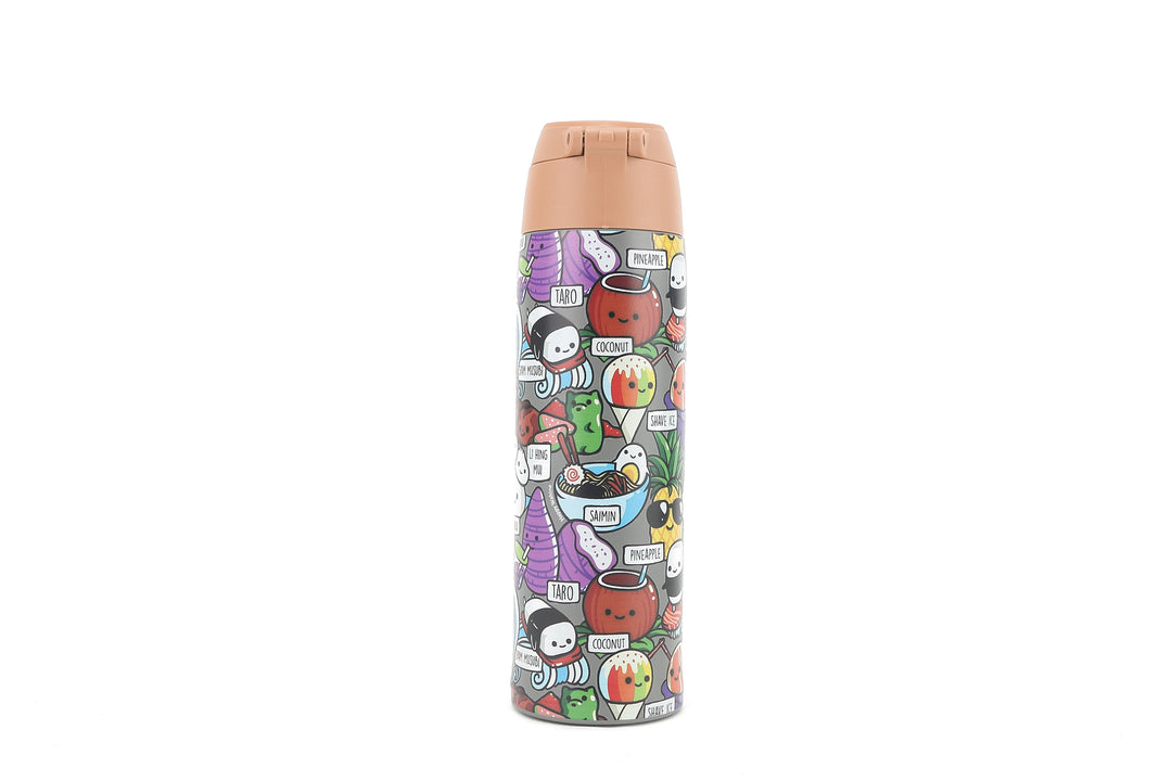 Insulated Water Bottle 15oz Craving Hawaii Grey