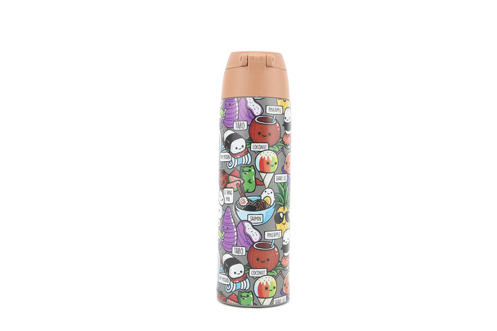 Insulated Water Bottle 15oz Craving Hawaii Grey