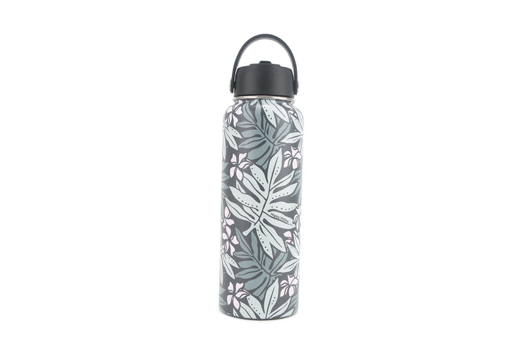 Insulated Water Bottle 40oz Lauae Dark Grey