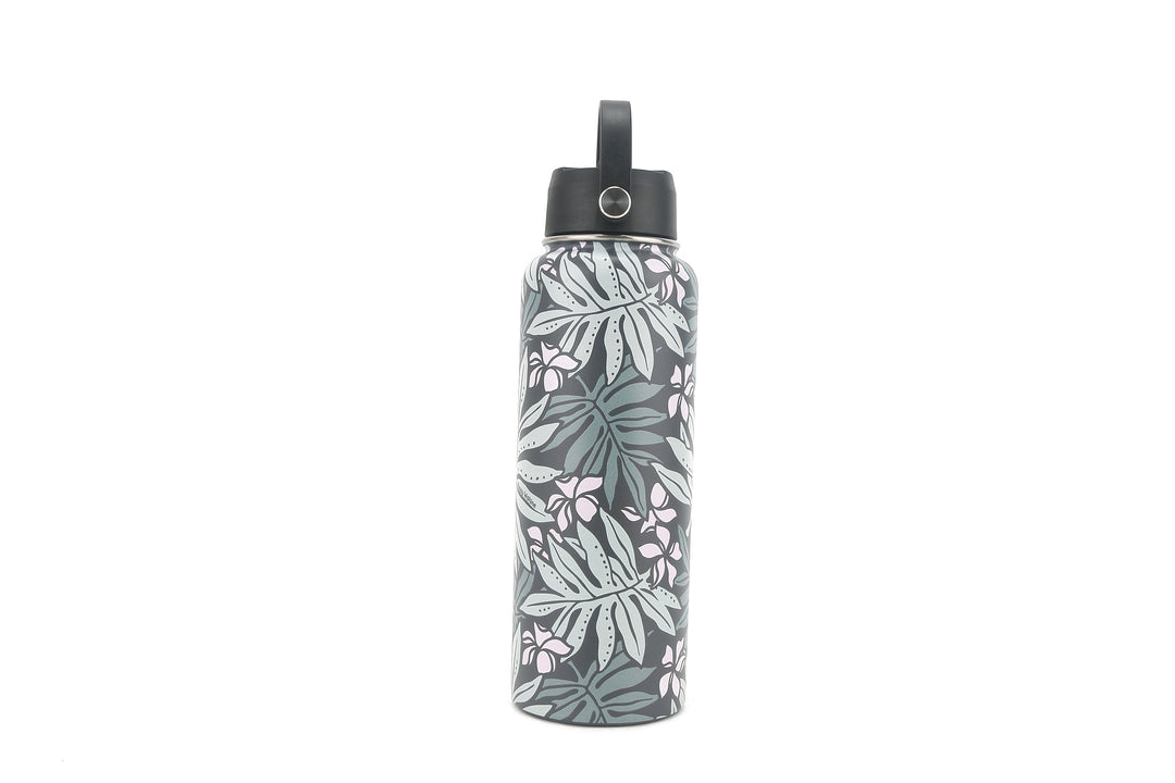 Insulated Water Bottle 40oz Lauae Dark Grey