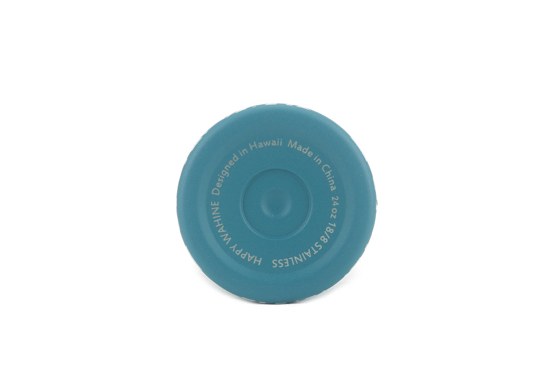 Insulated Water Bottle 24oz Hebrew Shells Teal