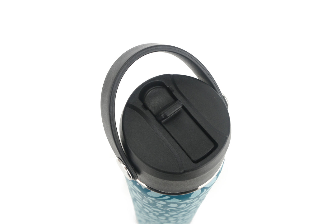 Insulated Water Bottle 24oz Hebrew Shells Teal