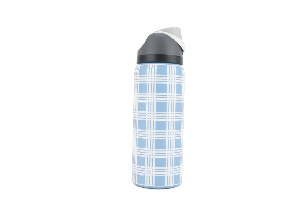 Insulated Water Bottle 32oz Snap Palaka Blue