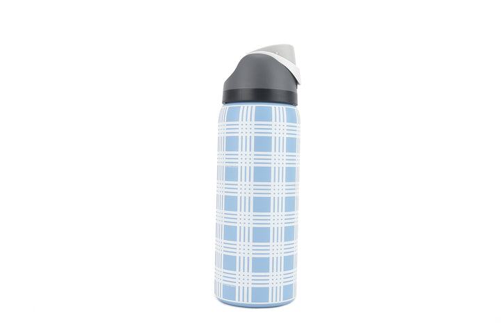 Insulated Water Bottle 32oz Snap Palaka Blue
