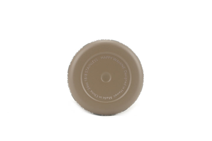 Insulated Water Bottle 24oz Snap Quilt Palaka Brown