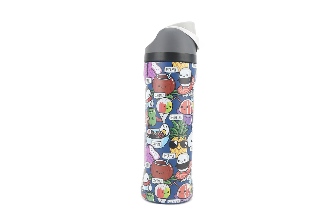 Insulated Water Bottle 24oz Snap Craving Hawaii Blue