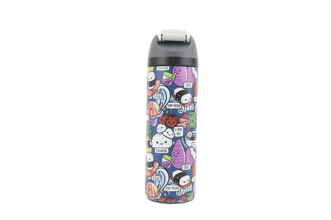 Insulated Water Bottle 24oz Snap Craving Hawaii Blue