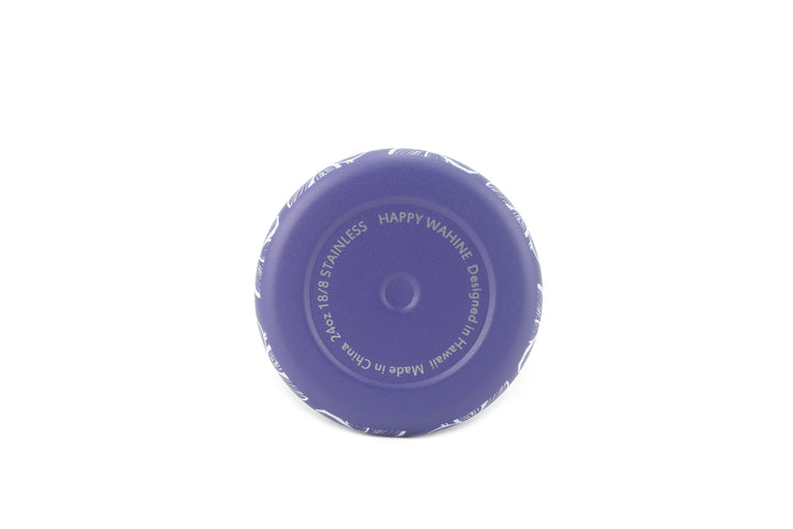 Insulated Water Bottle 24oz Snap Plumeria Blue