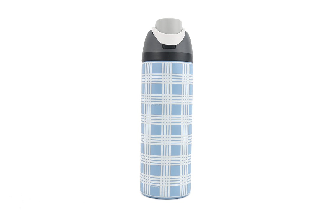 Insulated Water Bottle 24oz Snap Palaka Blue