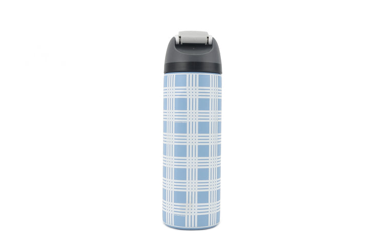 Insulated Water Bottle 24oz Snap Palaka Blue