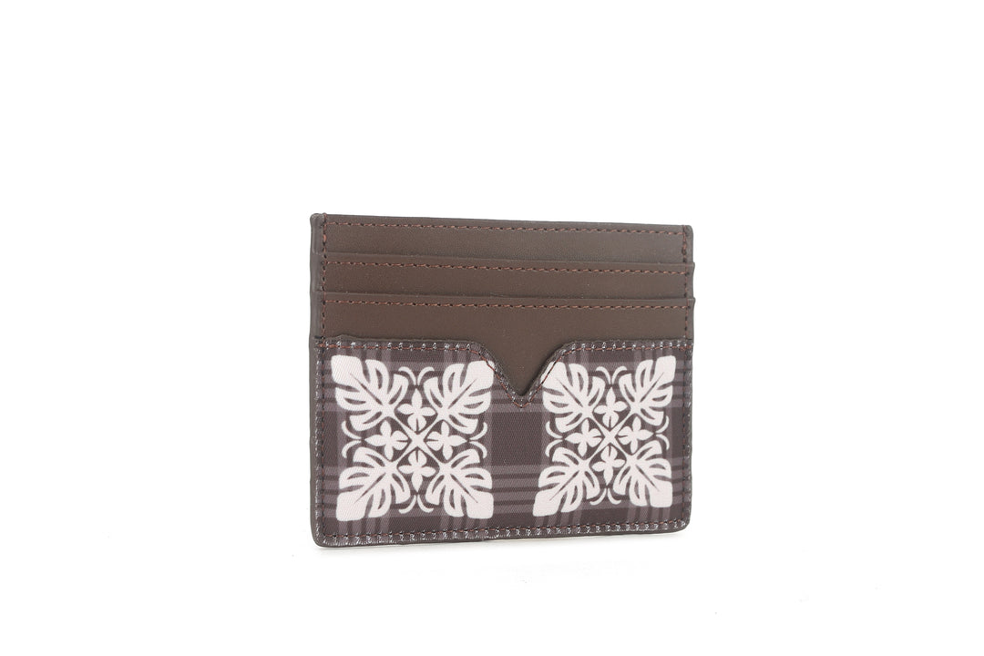 Card Case Meilany Quilt Palaka Brown